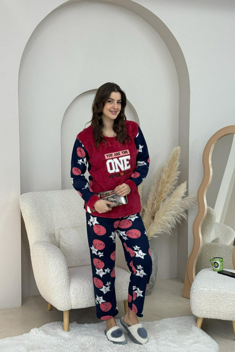 WRITTINGS STAR POLAR WOMAN PIJAMAS BURGUNDY/VISHNJE - 1