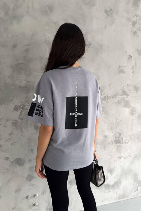 WRITTINGS WOMAN T-SHIRT GREY/GRI - 2