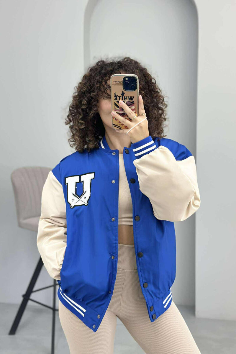 XHAKETË BOMBER PËR FEMRA NË NGJYRËN BLU - 2