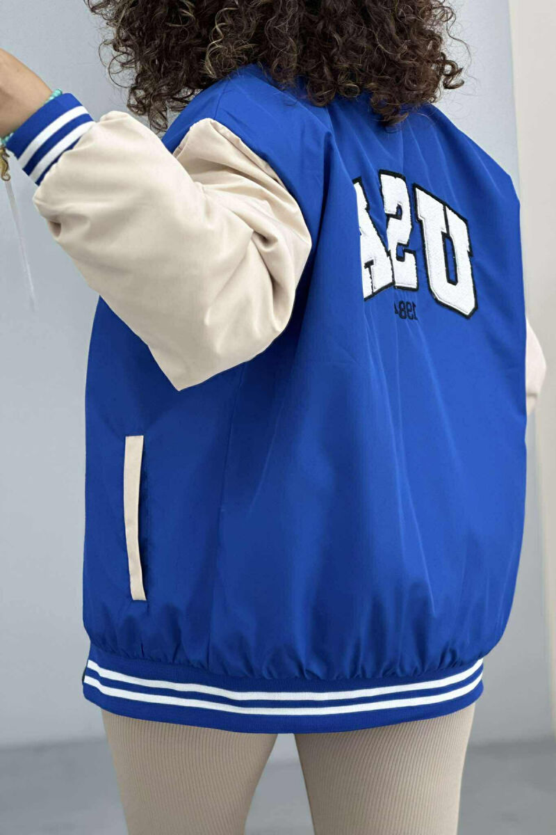 XHAKETË BOMBER PËR FEMRA NË NGJYRËN BLU - 5