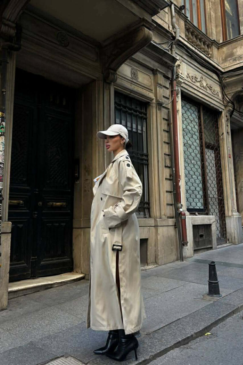 XHAKETE E GJATE ME DETAJIN E RRIPIT PER FEMRA NE NGJYRE BEZHE - 5