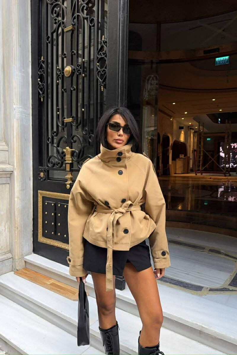 XHAKETE E SHKURTER ME JAKE TE LARTE PER FEMRA NE NGJYRE BEZHE - 3