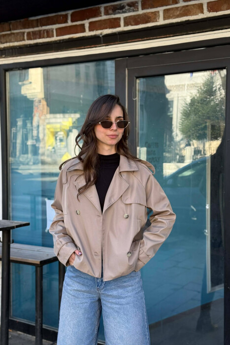 XHAKETE E SHKURTER NJE NGJYRESHE PER FEMRA NE NGJYRE BEZHE TE ERRET - 3