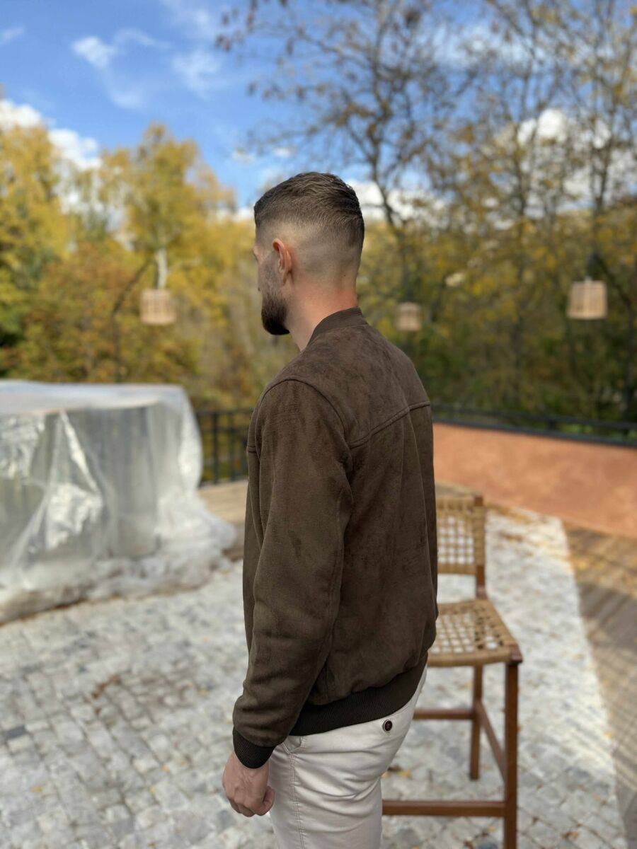 XHAKETË E THJESHTË NJË NGJYRËSHE PËR MESHKUJ NË NGJYRË JESHILE TË ERRËT - 4