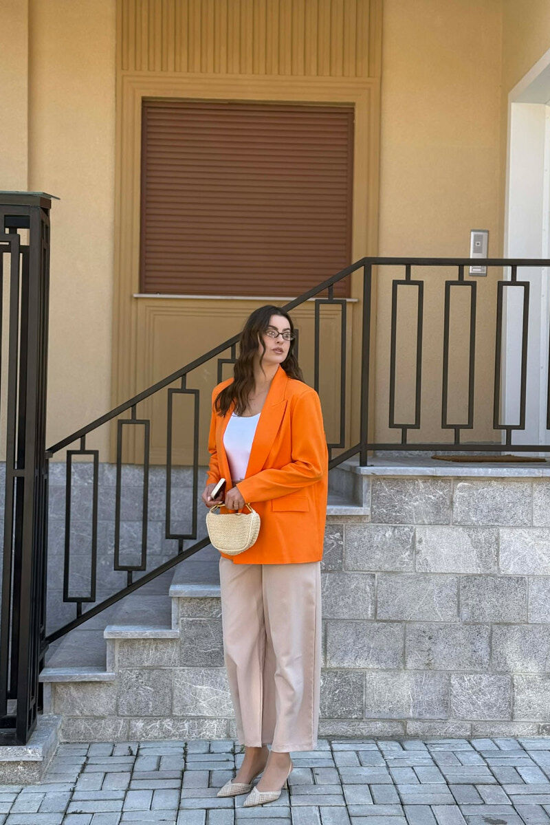 XHAKETE E THJESHTE KLASIKE PER FEMRA NE NGJYRE PORTOKALLI - 3