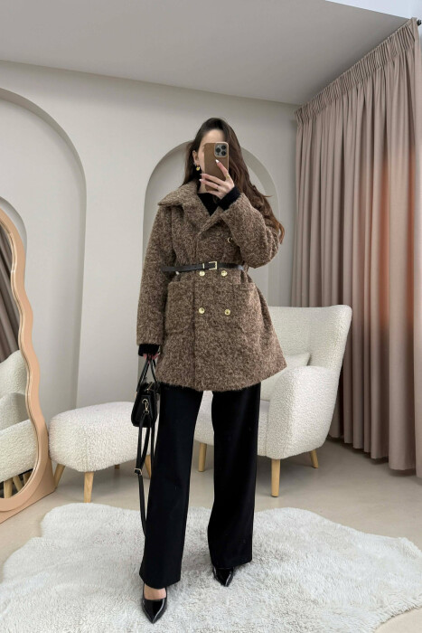 XHAKETE E THJESHTE ME DETAJIN E RRIPIT PER FEMRA NE NGJYRE KAFE - 2