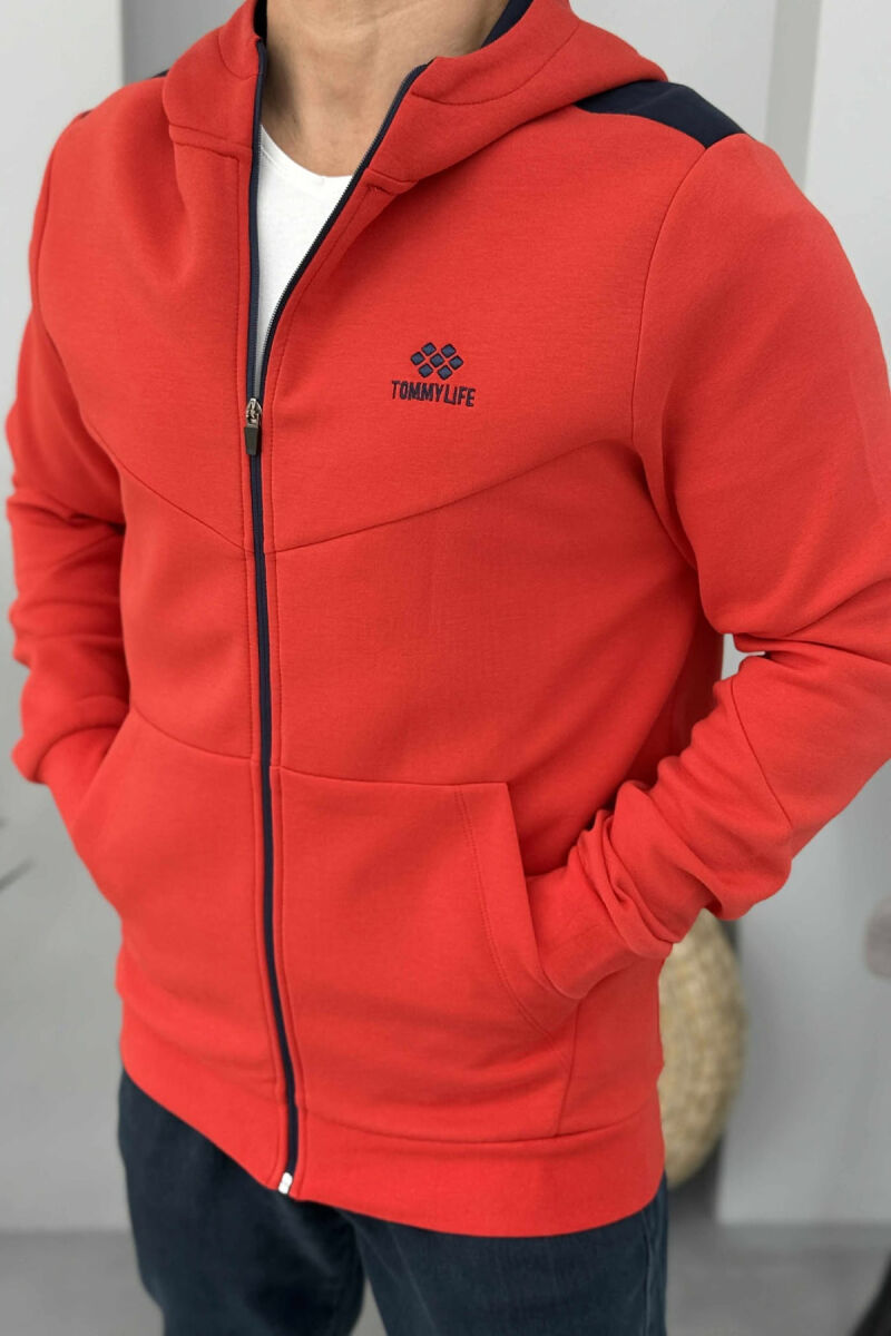 XHAKETË E THJESHTË NJË NGJYRËSHE PËR MESHKUJ NË NGJYRËN E KUQE - 2