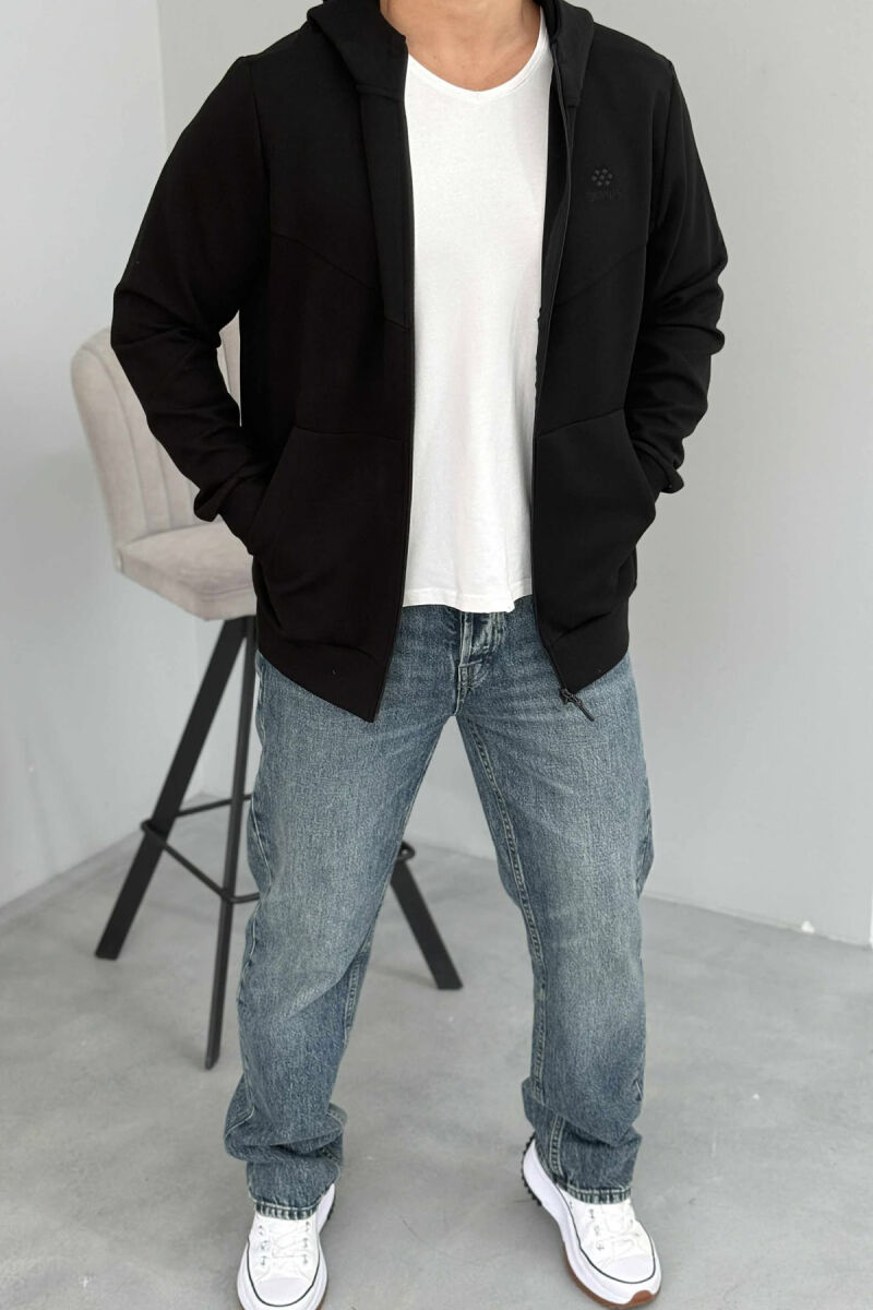 XHAKETË E THJESHTË NJË NGJYRËSHE PËR MESHKUJ NË NGJYRËN E ZEZË - 1