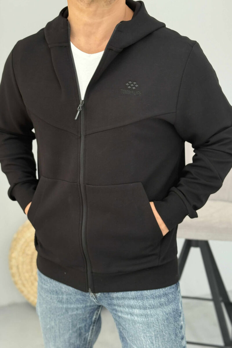 XHAKETË E THJESHTË NJË NGJYRËSHE PËR MESHKUJ NË NGJYRËN E ZEZË - 2