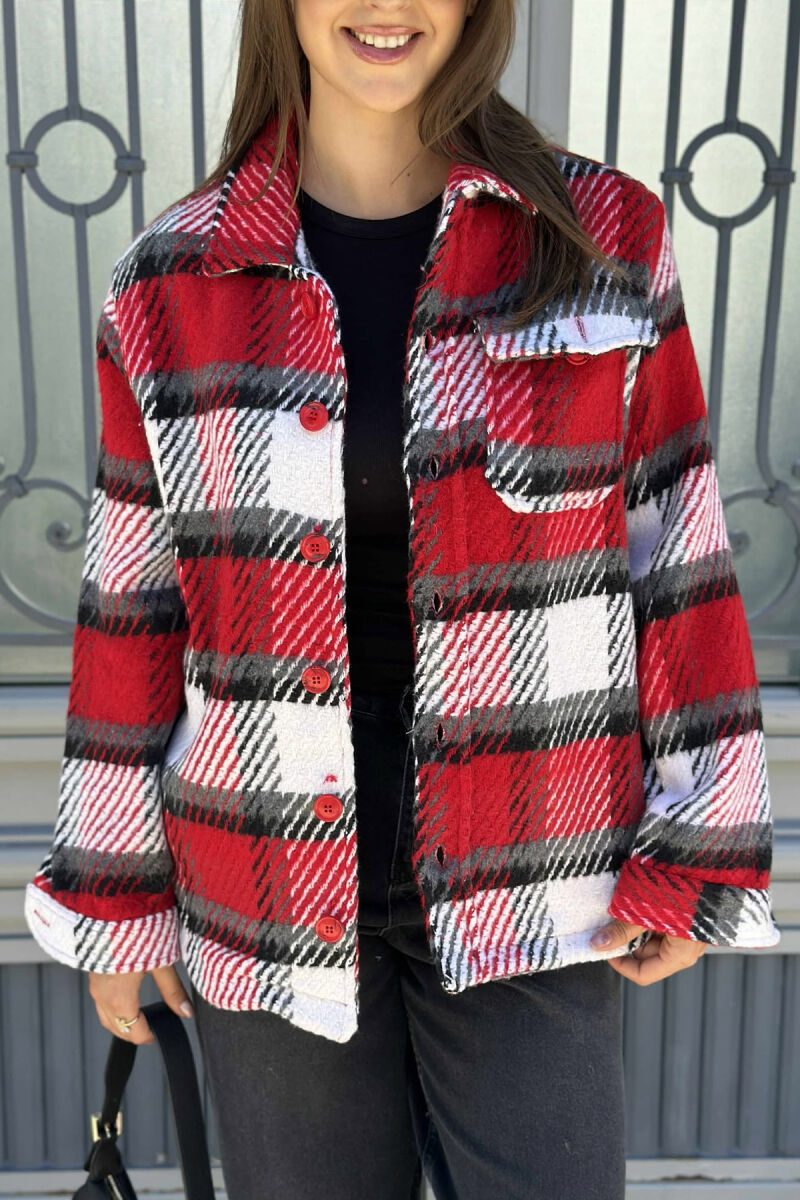 XHAKETË E THURUR ME KOPSA PËR FEMRA NË NGJYRË TË KUQE - 2