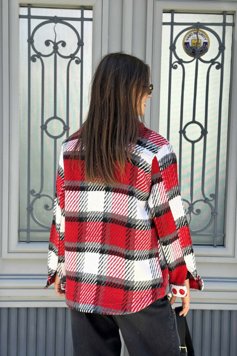 XHAKETË E THURUR ME KOPSA PËR FEMRA NË NGJYRË TË KUQE - 4