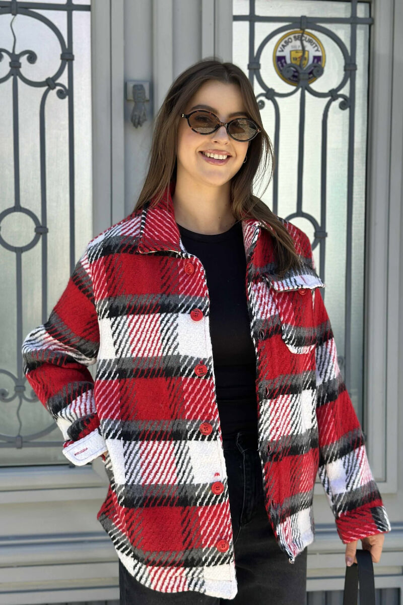 XHAKETË E THURUR ME KOPSA PËR FEMRA NË NGJYRË TË KUQE - 5