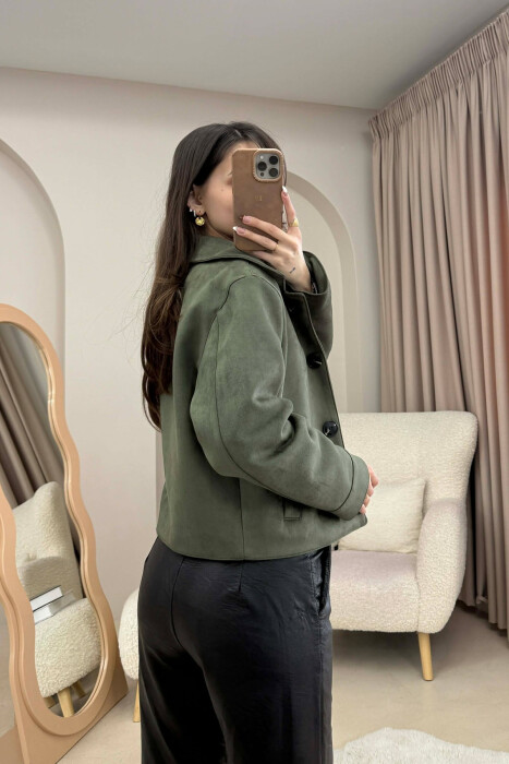 XHAKETE KAMOSHI NJE NGJYRESHE ME BUTONA PER FEMRA NE NGJYRE ULLI - 4