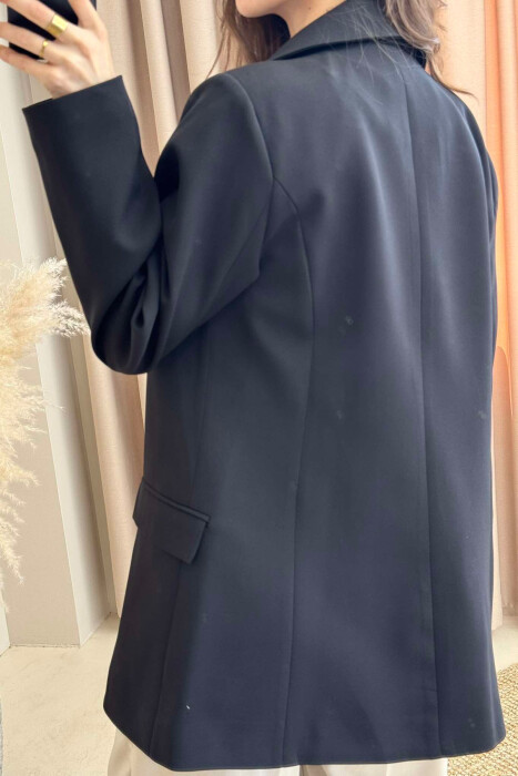 XHAKETË KLASIKE E THJESHTË PËR FEMRA NË NGJYRËN E ZEZË - 5