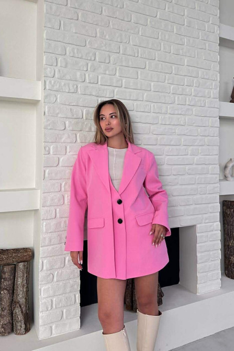 XHAKETE KLASIKE ME BUTONA PER FEMRA NE NGJYRE ROZE - 2