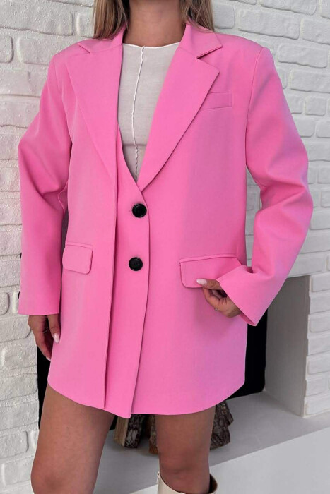 XHAKETE KLASIKE ME BUTONA PER FEMRA NE NGJYRE ROZE - 6