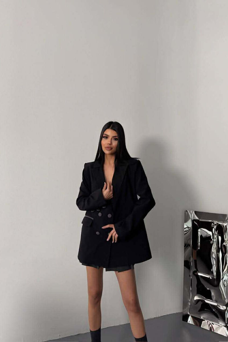 XHAKETE KLASIKE ME DETAJIN E XHEPAVE NE PJESEN PARA PER FEMRA NE NGJYRE TE ZEZE - 2