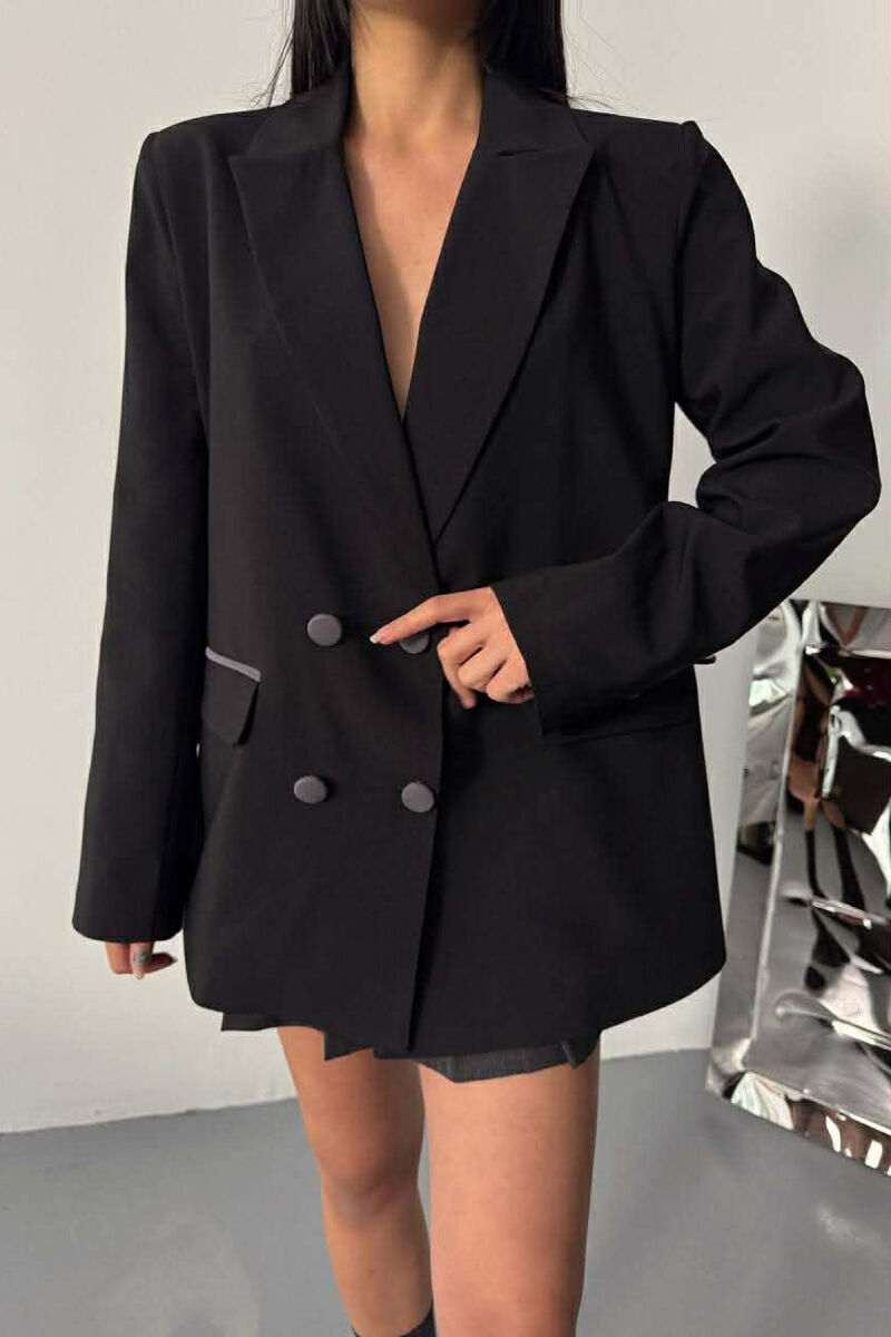 XHAKETE KLASIKE ME DETAJIN E XHEPAVE NE PJESEN PARA PER FEMRA NE NGJYRE TE ZEZE - 4