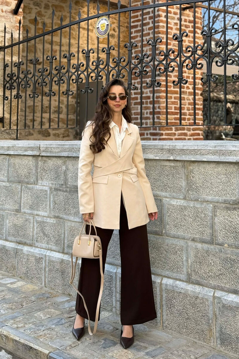 XHAKETE KLASIKE ME LIDHESE PER FEMRA NE NGJYRE KREM - 1