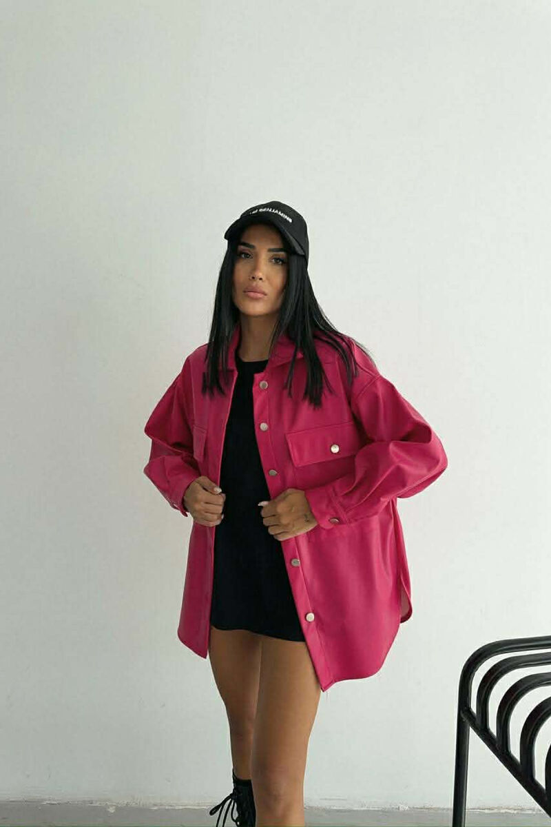 XHAKETE LEKURE ME BUTONA PER FEMRA NE NGJYRE CIKLAMI - 4