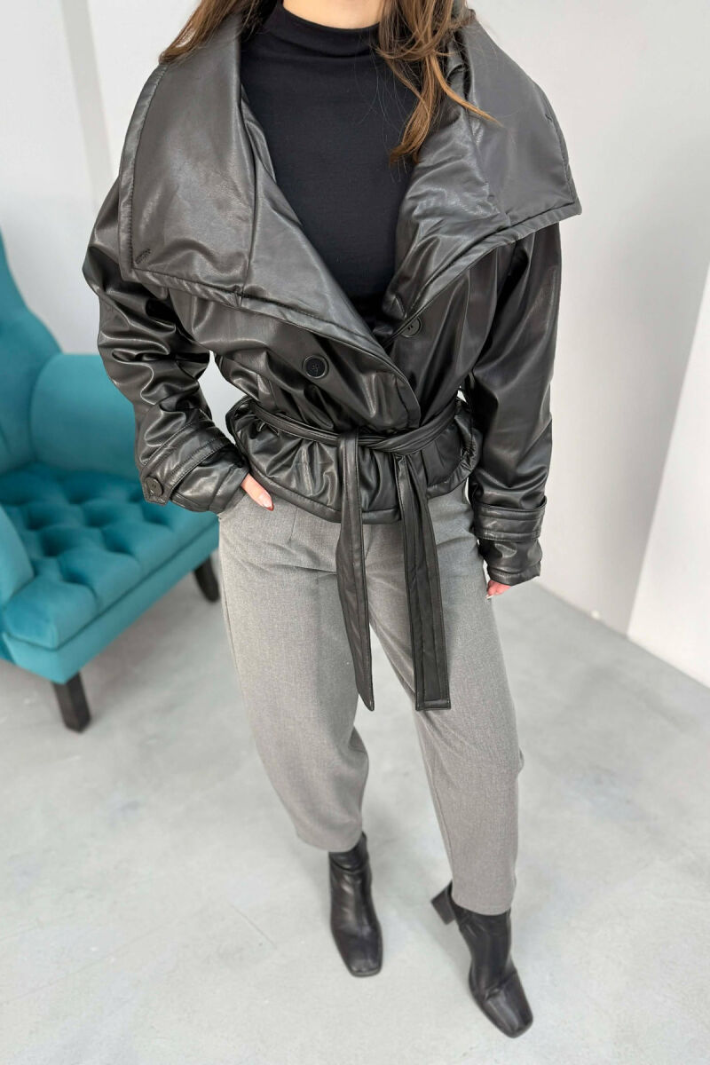 XHAKETE LEKURE NJE NGJYRESHE ME LIDHESE PER FEMRA NË NGJYRE TE ZEZE - 2