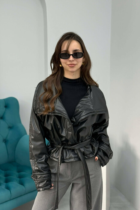 XHAKETE LEKURE NJE NGJYRESHE ME LIDHESE PER FEMRA NË NGJYRE TE ZEZE - 3