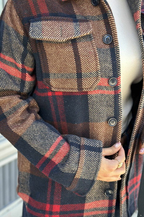 XHAKETË ME DIZAJNE TË THJESHTA KATRORËSH PËR FEMRA SHUMËNGJYRËSHE - 2