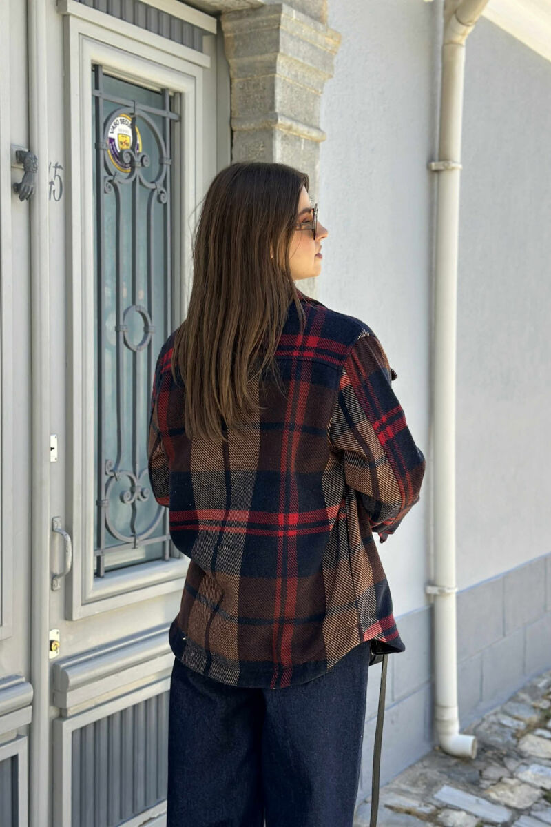 XHAKETË ME DIZAJNE TË THJESHTA KATRORËSH PËR FEMRA SHUMËNGJYRËSHE - 4