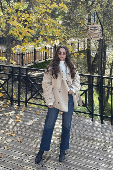 XHAKETE ME PRINT LEOPARDI DHE ME DETAJIN E RRIPIT PER FEMRA NE NGJYRE BEZHE - 1