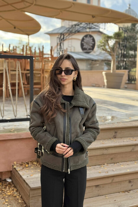 XHAKETË ME PUSH PËR FEMRA NË NGJYRËN JESHILE - KLAUDIO FASHION