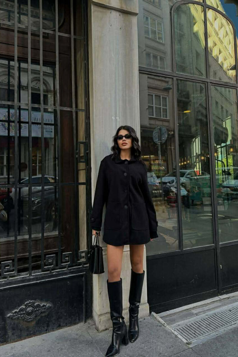 XHAKETE NJE NGJYRESHE ME BUTONA PER FEMRA NE NGJYRE TE ZEZE - 1