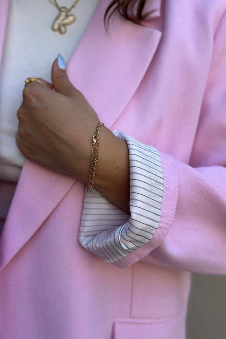 XHAKETË NJË NGJYRËSHE PËR FEMRA NË NGJYRË ROZË - 4