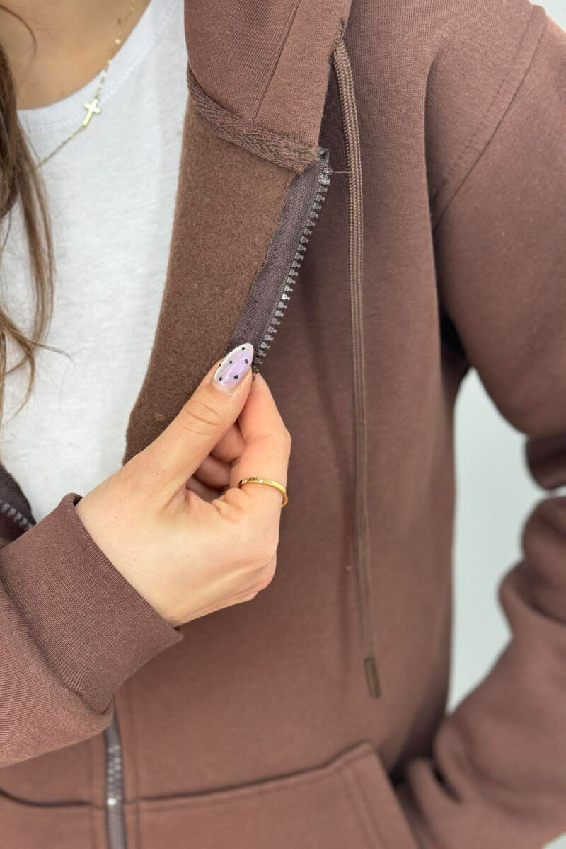 XHAKETE PAMBUKU NJE NGJYRESHE ME PUSH PER FEMRA NE NGJYRE KAFE - 3