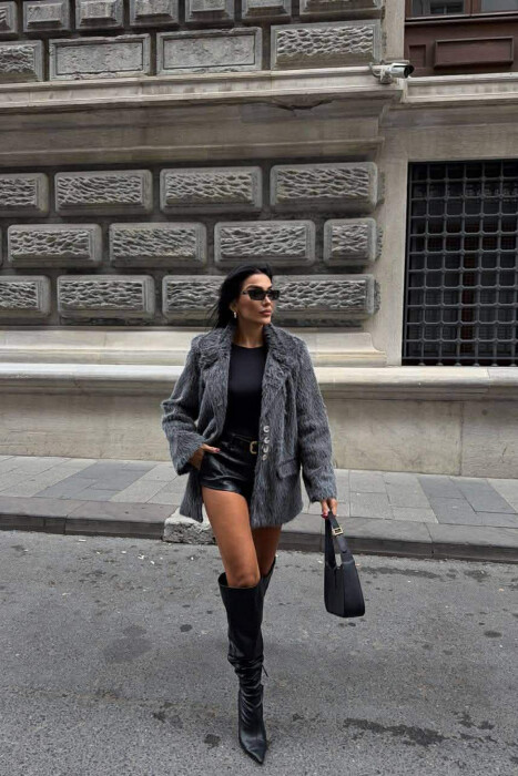 XHAKETE PELLUSHI ME KOPSA PER FEMRA NE NGJYRE GRI - 3