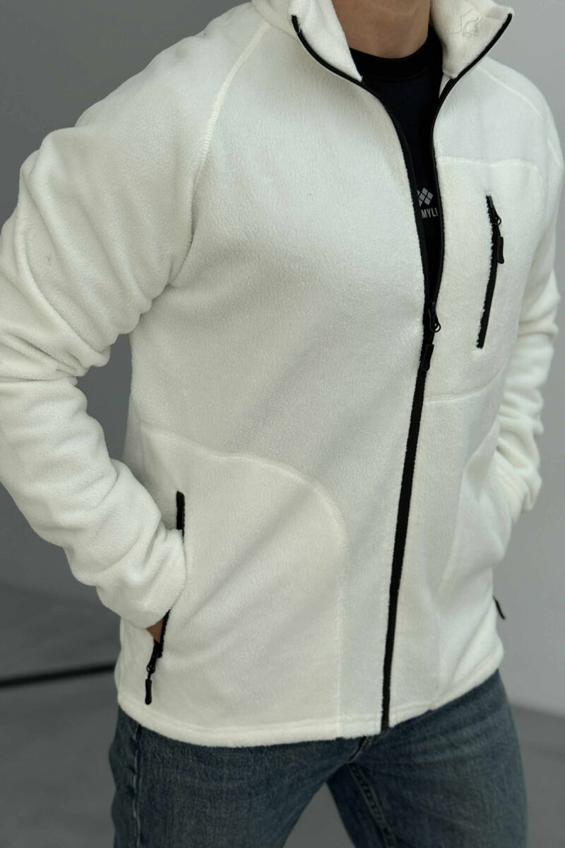 XHAKETË POLARE PËR MESHKUJ NË NGJYRËN E BARDHË - 3