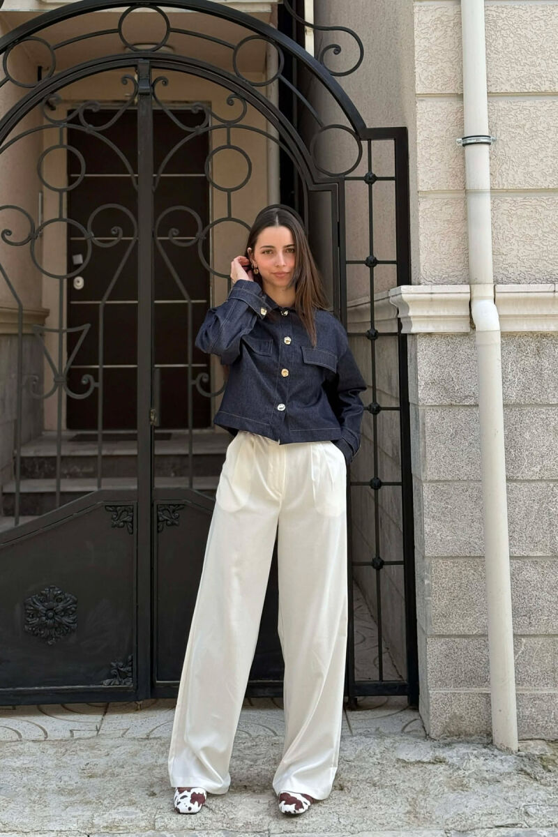 XHAKETE XHINS ME BUTONA GOLD PER FEMRA NE NGJYRE BLU - 5