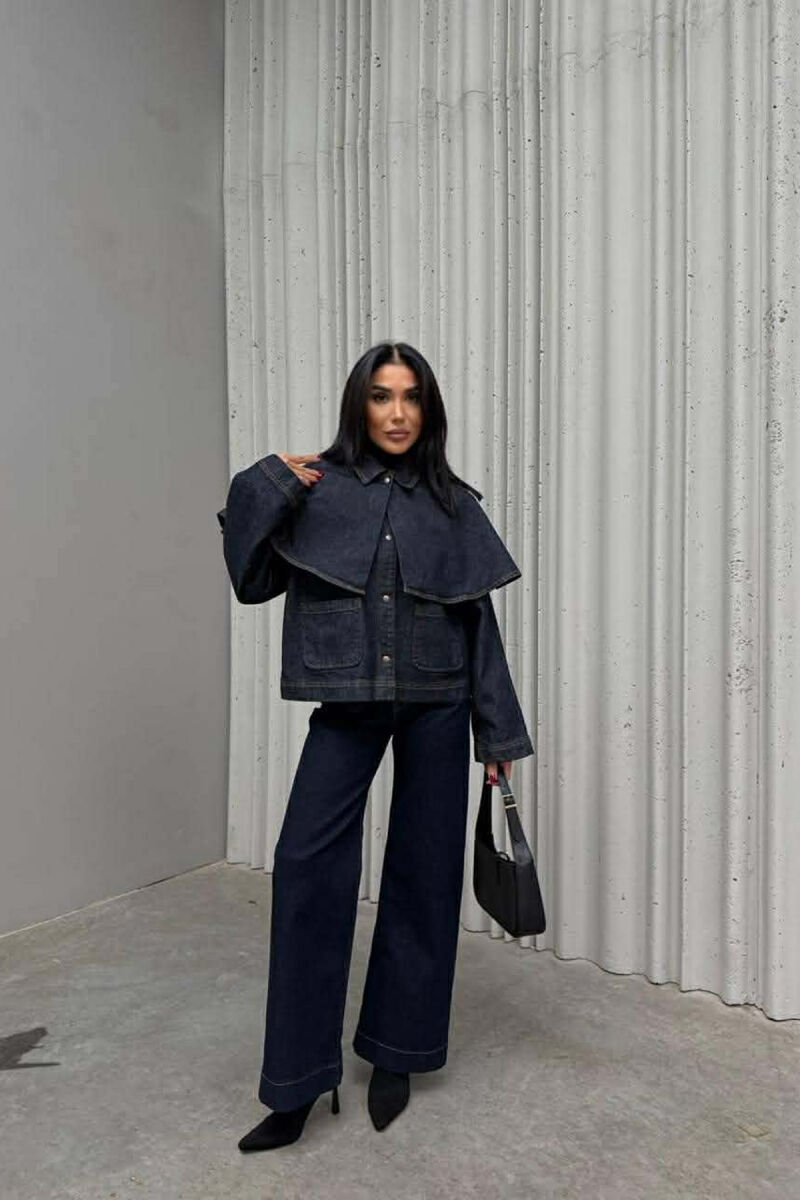 XHAKETE XHINS ME PELERINE PER FEMRA NE NGJYRE BLU - 2