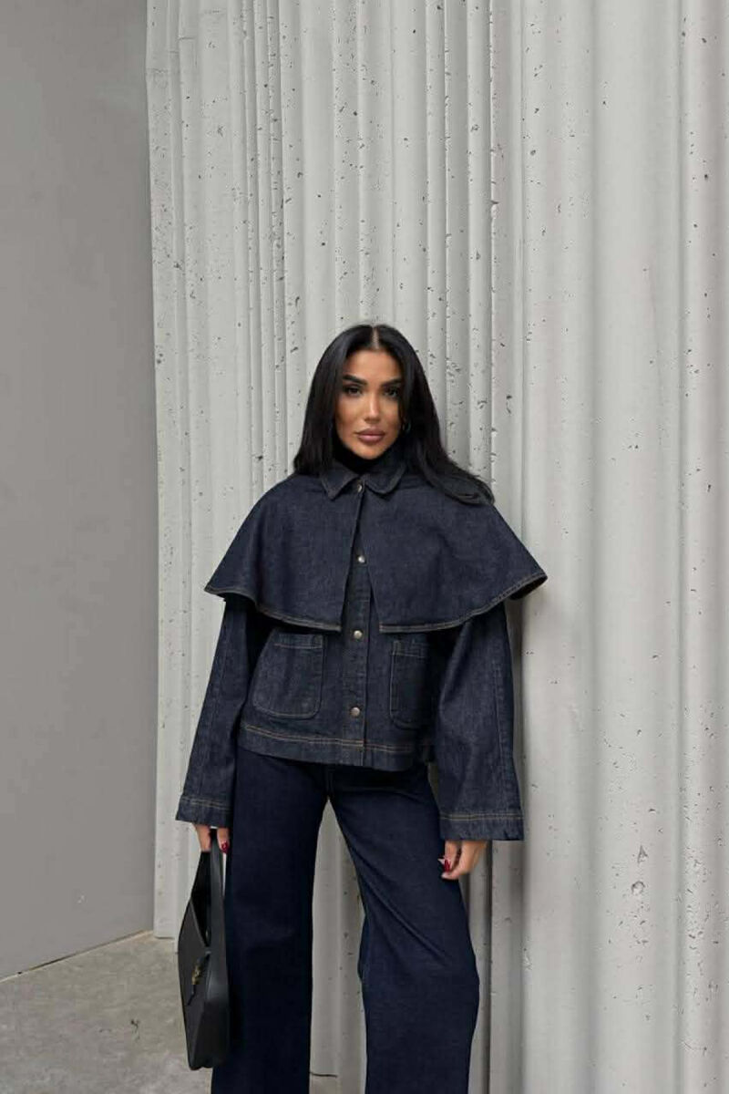 XHAKETE XHINS ME PELERINE PER FEMRA NE NGJYRE BLU - 3