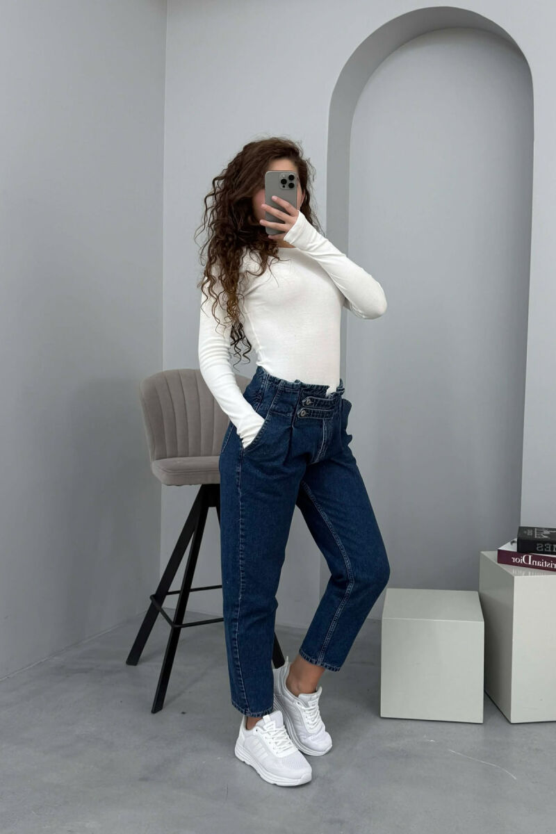 XHINSE ME DETAJE PËR FEMRA NË NGJYRËN BLU - 4