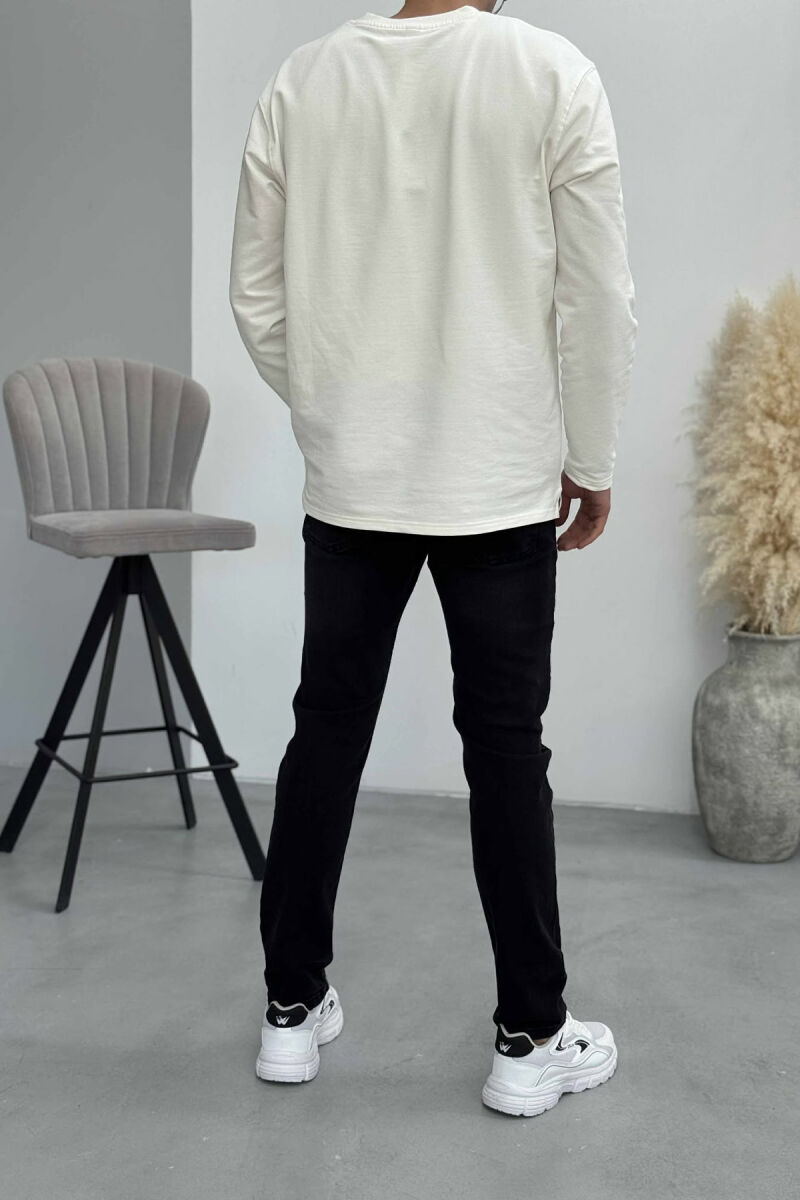 XHINSE ME GËRVISHTJE TË THJESHTA PËR MESHKUJ NË NGJYRË TË ZEZË - 4