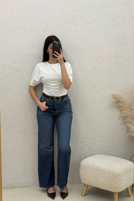 XHINSE NJE NGJYRESHE ME DETAJIN E RRIPIT PER FEMRA NE NGJYRE BLU - 1