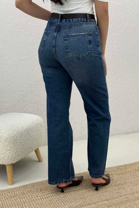 XHINSE NJE NGJYRESHE ME DETAJIN E RRIPIT PER FEMRA NE NGJYRE BLU - 3