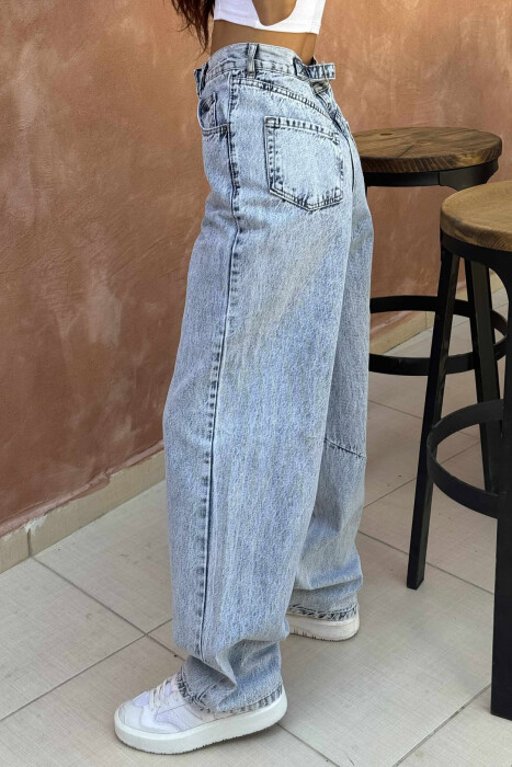 XHINSE NJË NGJYRËSHE TË THJESHTA PËR FEMRA NË NGJYRËN BLU E ZBARDHUR - 4