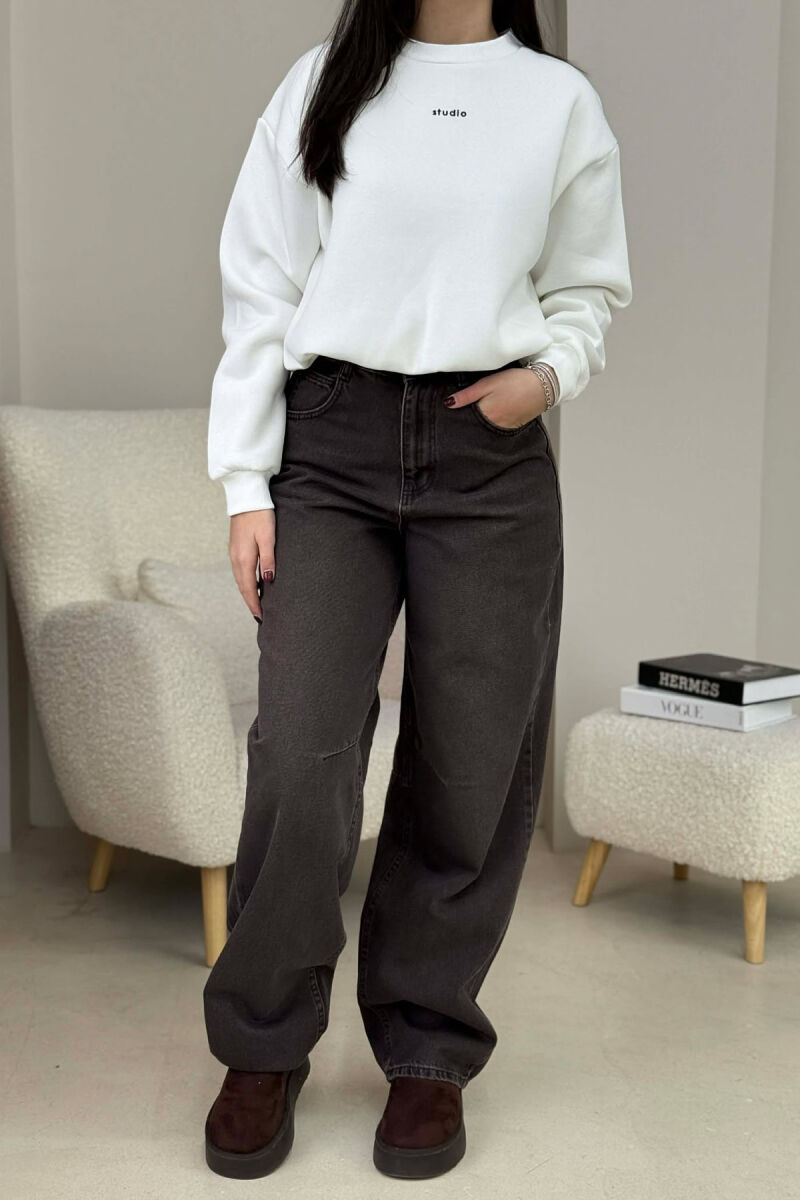 XHINSE NJË NGJYRËSHE PËR FEMRA NË NGJYRËN KAFE - 5