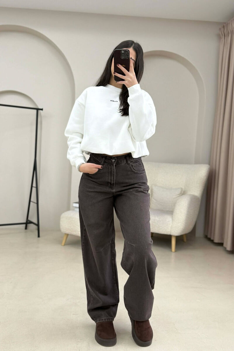 XHINSE NJË NGJYRËSHE PËR FEMRA NË NGJYRËN KAFE - 4