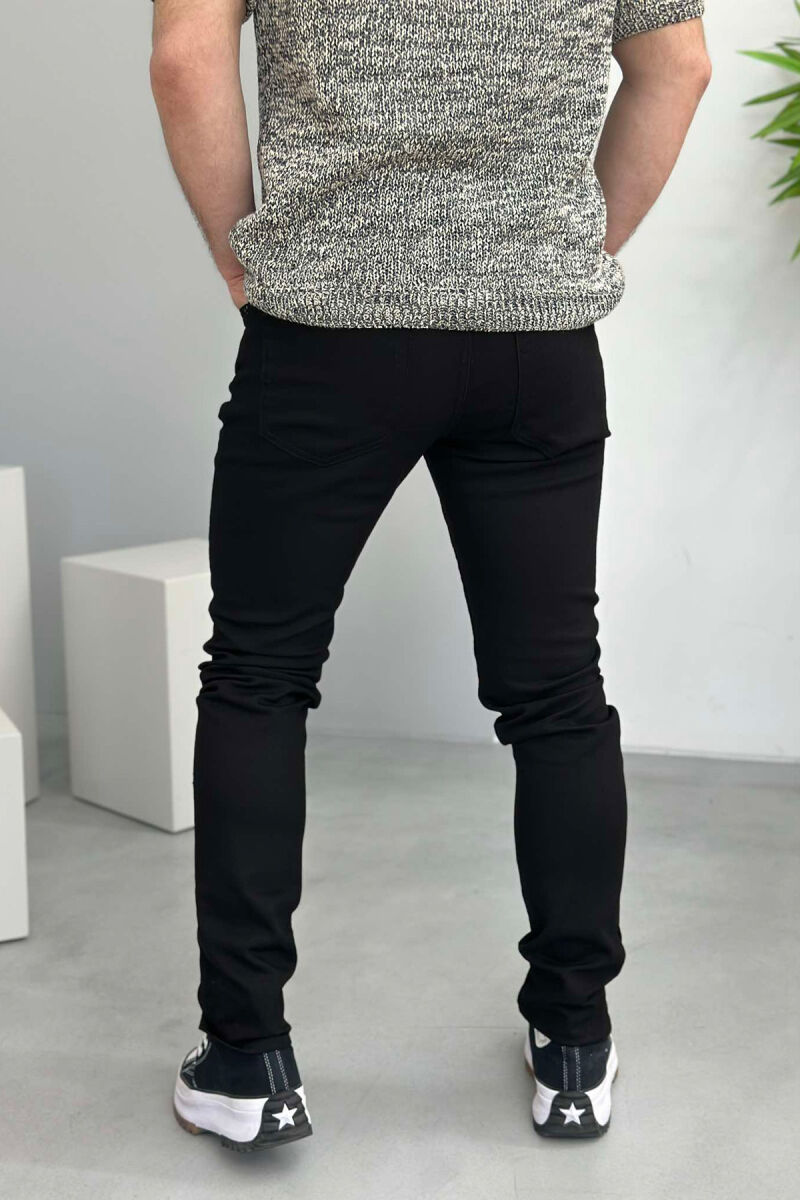 XHINSE NJË NGJYRËSHE TË THJESHTA PËR MESHKUJ NË NGJYRËN E ZEZË - 4