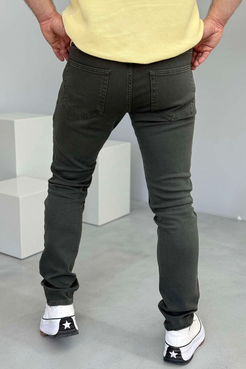 XHINSE NJË NGJYRËSHE TË THJESHTA PËR MESHKUJ NË NGJYRËN JESHILE E ERRËT - 2