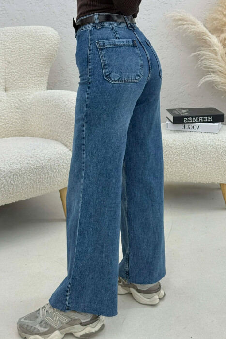 XHINSE TE THJESHTA ME DETAJIN E RRIPIT PER FEMRA NE NGJYRE BLU - 2