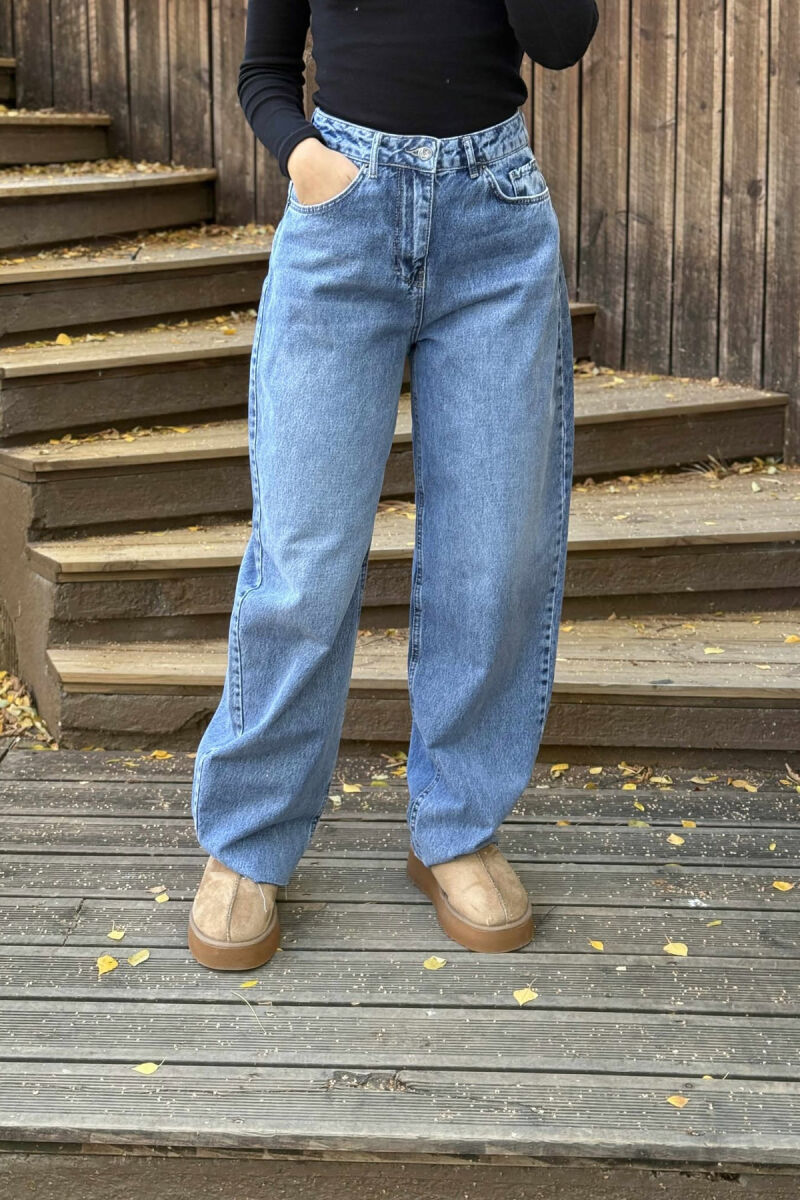 XHINSE TË THJESHTA NJË NGJYRËSHE PËR FEMRA NË NGJYRË BLU TË ZBARDHUR - 3