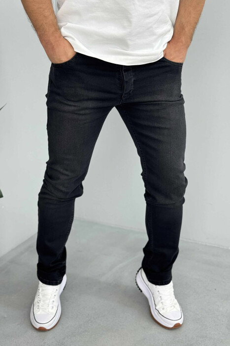 XHINSE TË THJESHTA NJË NGJYRËSHE PËR MESHKUJ NË NGJYRËN E ZEZË - 2